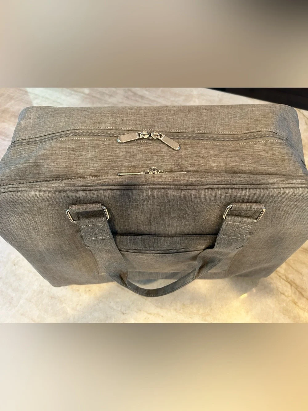 BAGSMART Gray Travel Duffel Weekender Carry-On Laptop Overnight Bag Like New